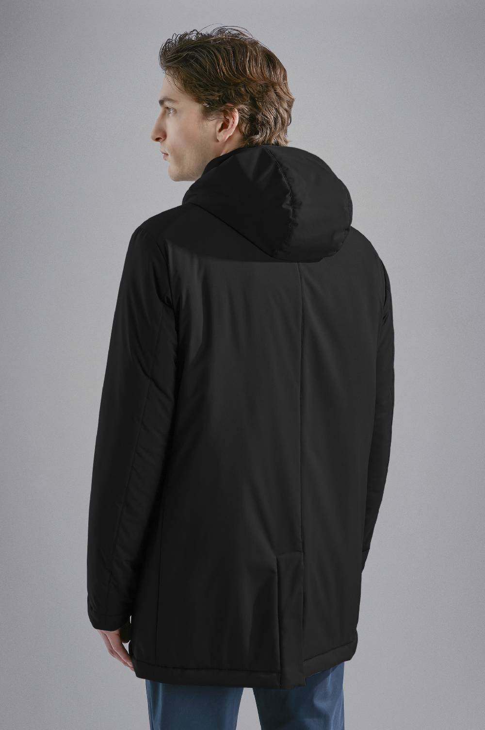 Paul & Shark Car Coat In Typhoon Platinum Paul & Shark