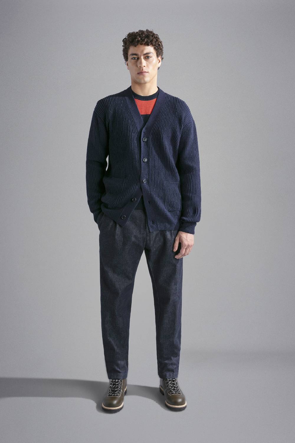 Paul & Shark Cardigan In Re-Wool Paul & Shark