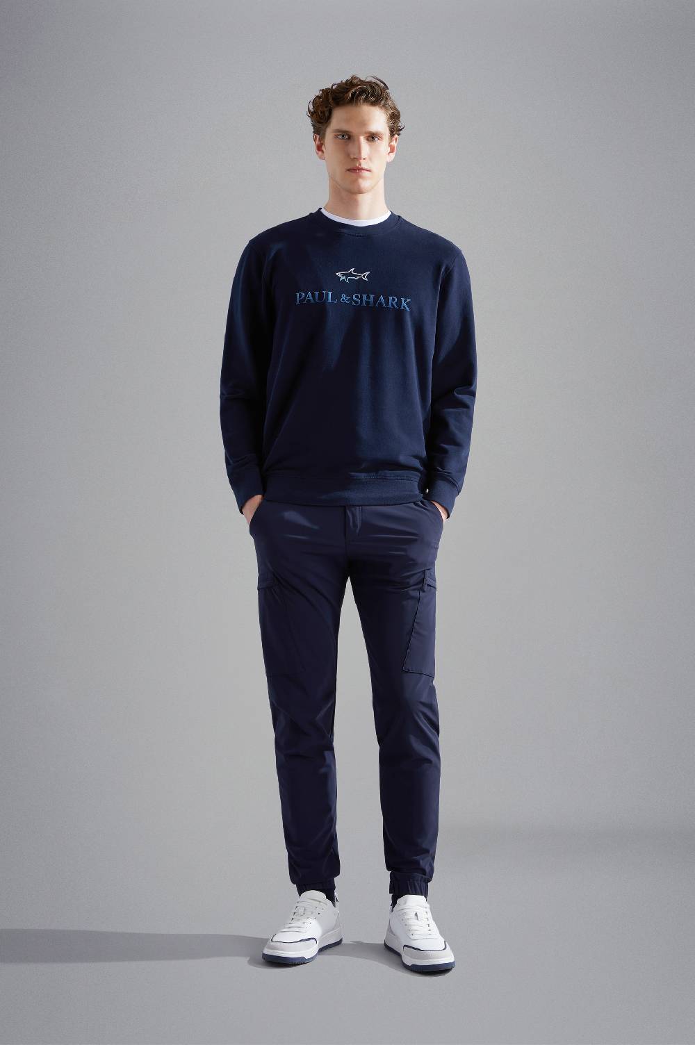 Paul & Shark Felpa In Cotone Con Stampe Paul & Shark