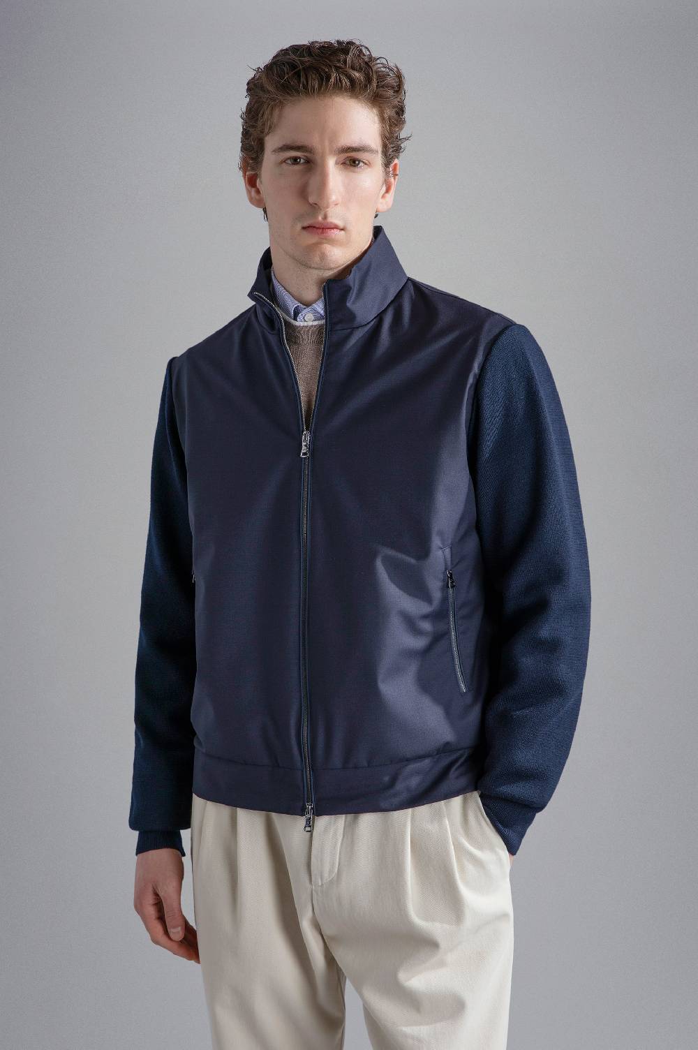 Paul & Shark Maglia Hybrid in lana Paul & Shark