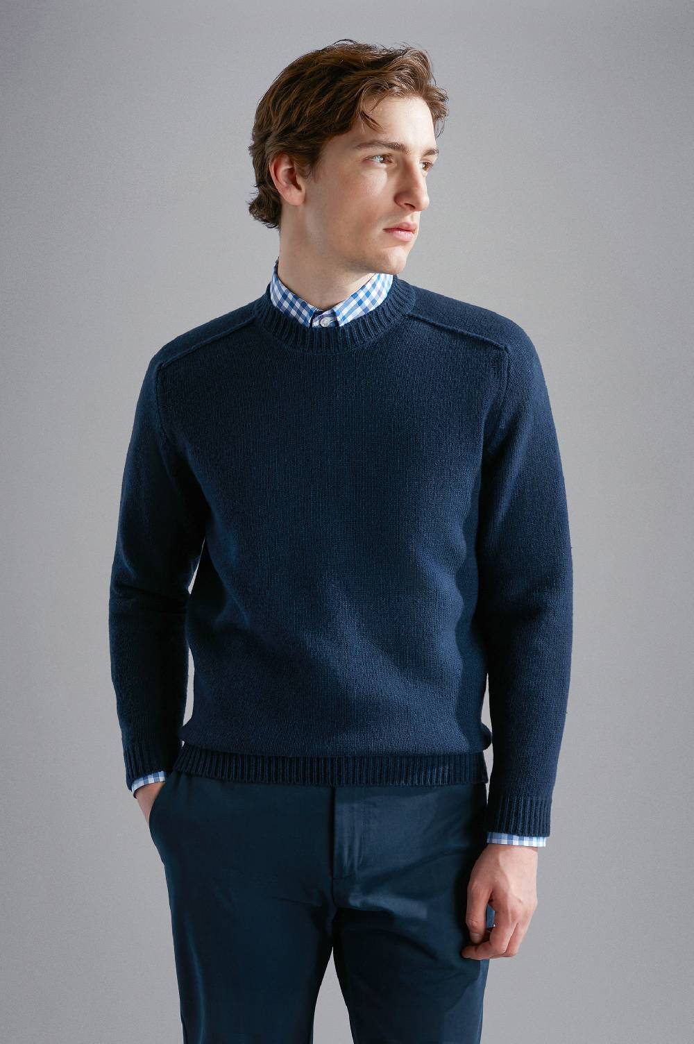 Paul & Shark Maglia in Re-Wool tinto capo Paul & Shark