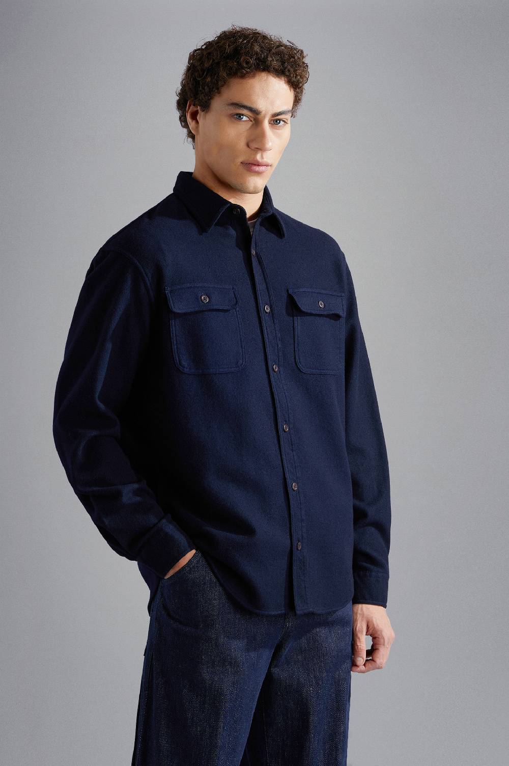 Paul & Shark Overshirt in lana Paul & Shark