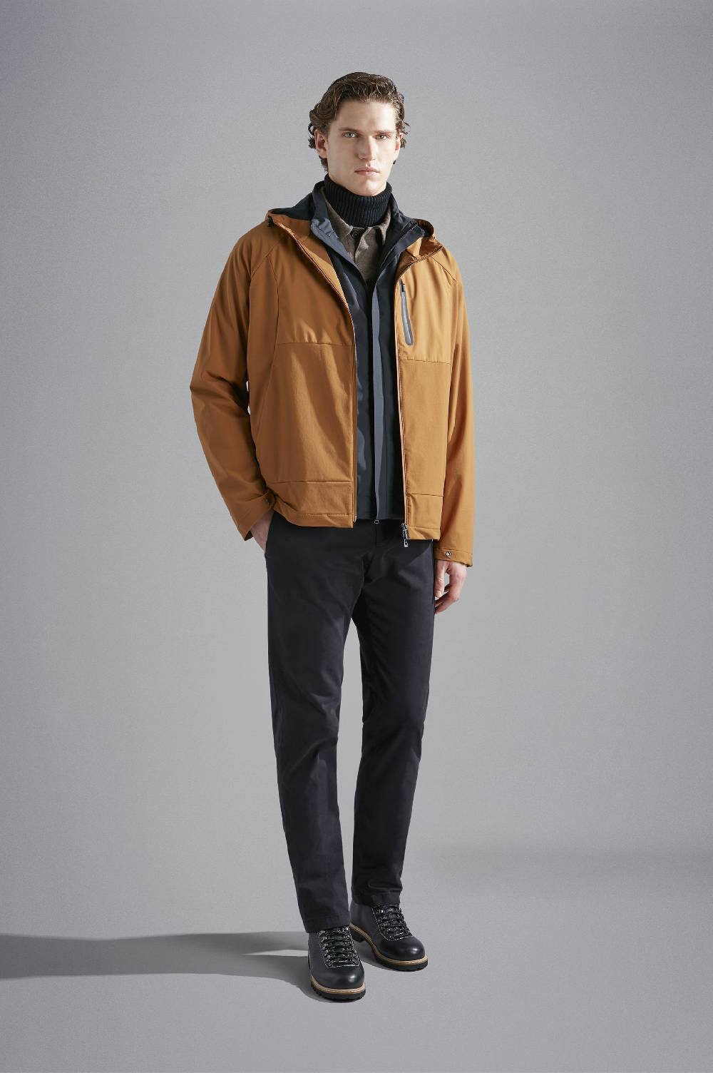 Paul & Shark Overshirt In Lana Tecnica Paul & Shark