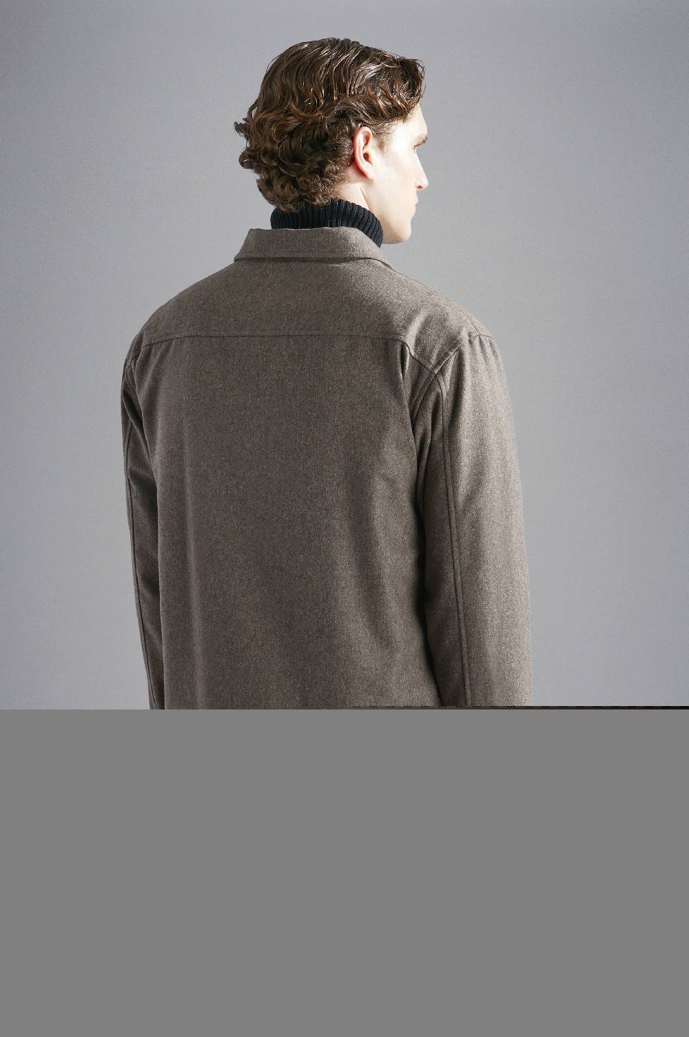 Paul & Shark Overshirt In Lana Tecnica Paul & Shark