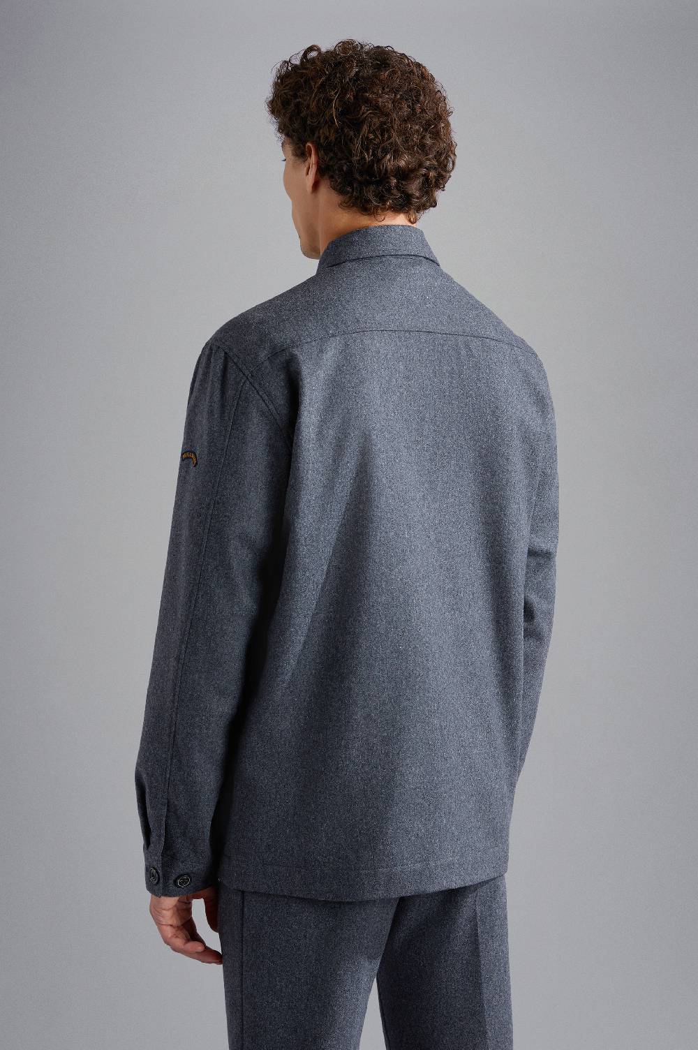 Paul & Shark Overshirt In Lana Tecnica Paul & Shark