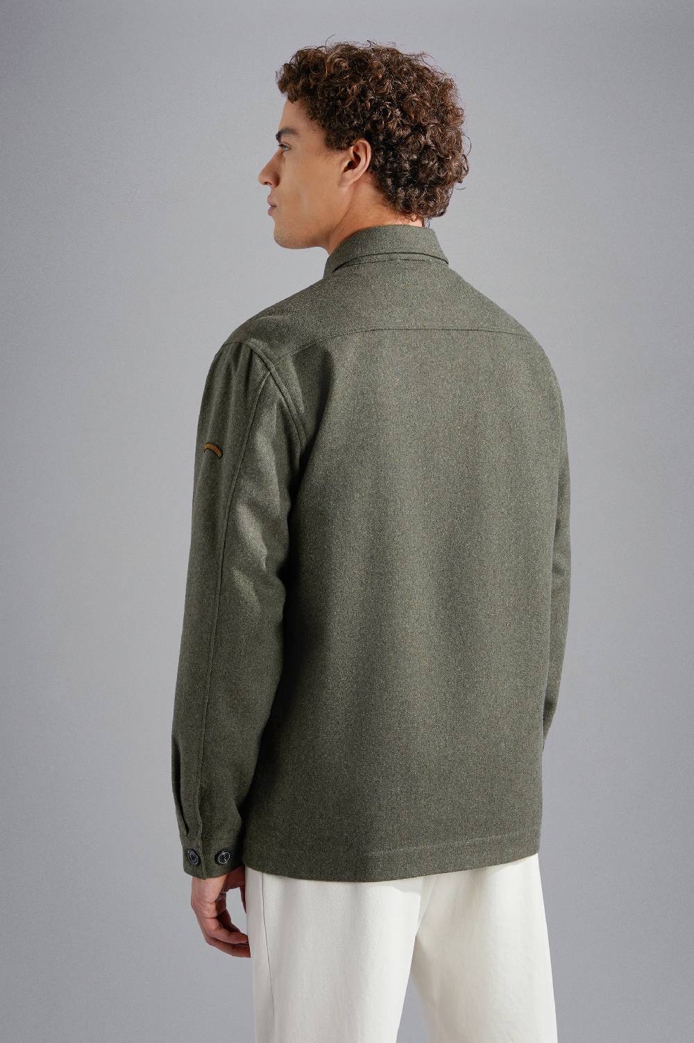 Paul & Shark Overshirt In Lana Tecnica Paul & Shark