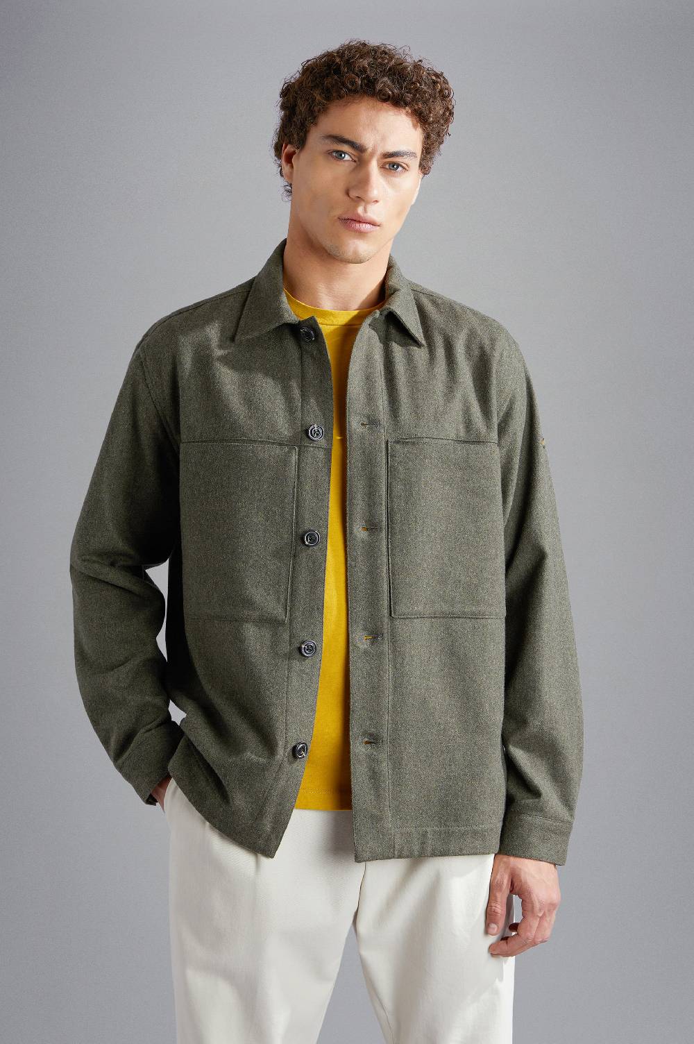 Paul & Shark Overshirt in lana tecnica Paul & Shark