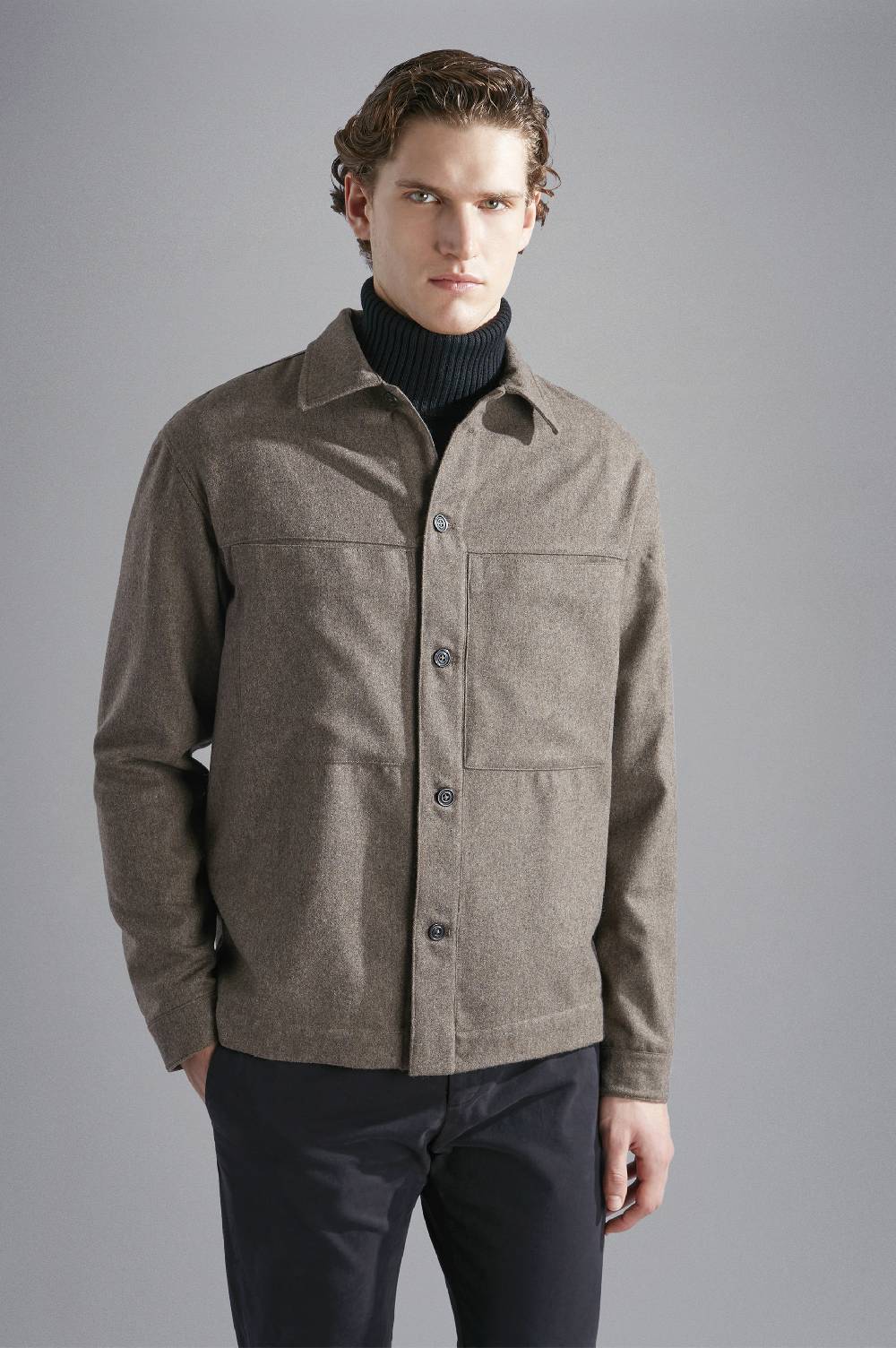 Paul & Shark Overshirt in lana tecnica Paul & Shark