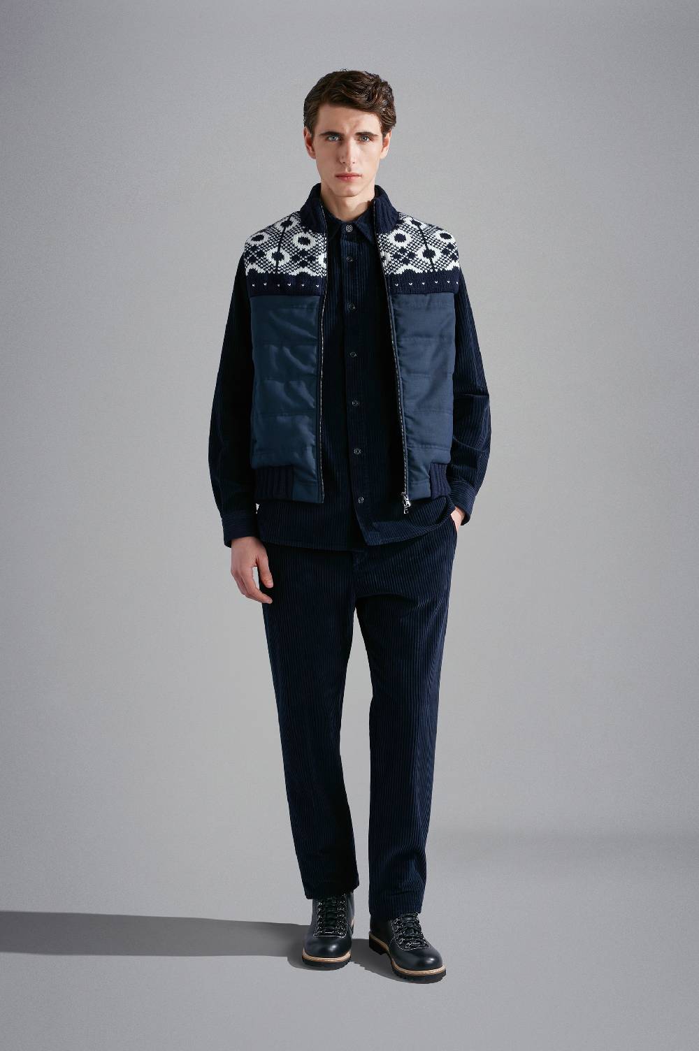 Paul & Shark Overshirt In Velluto Paul & Shark