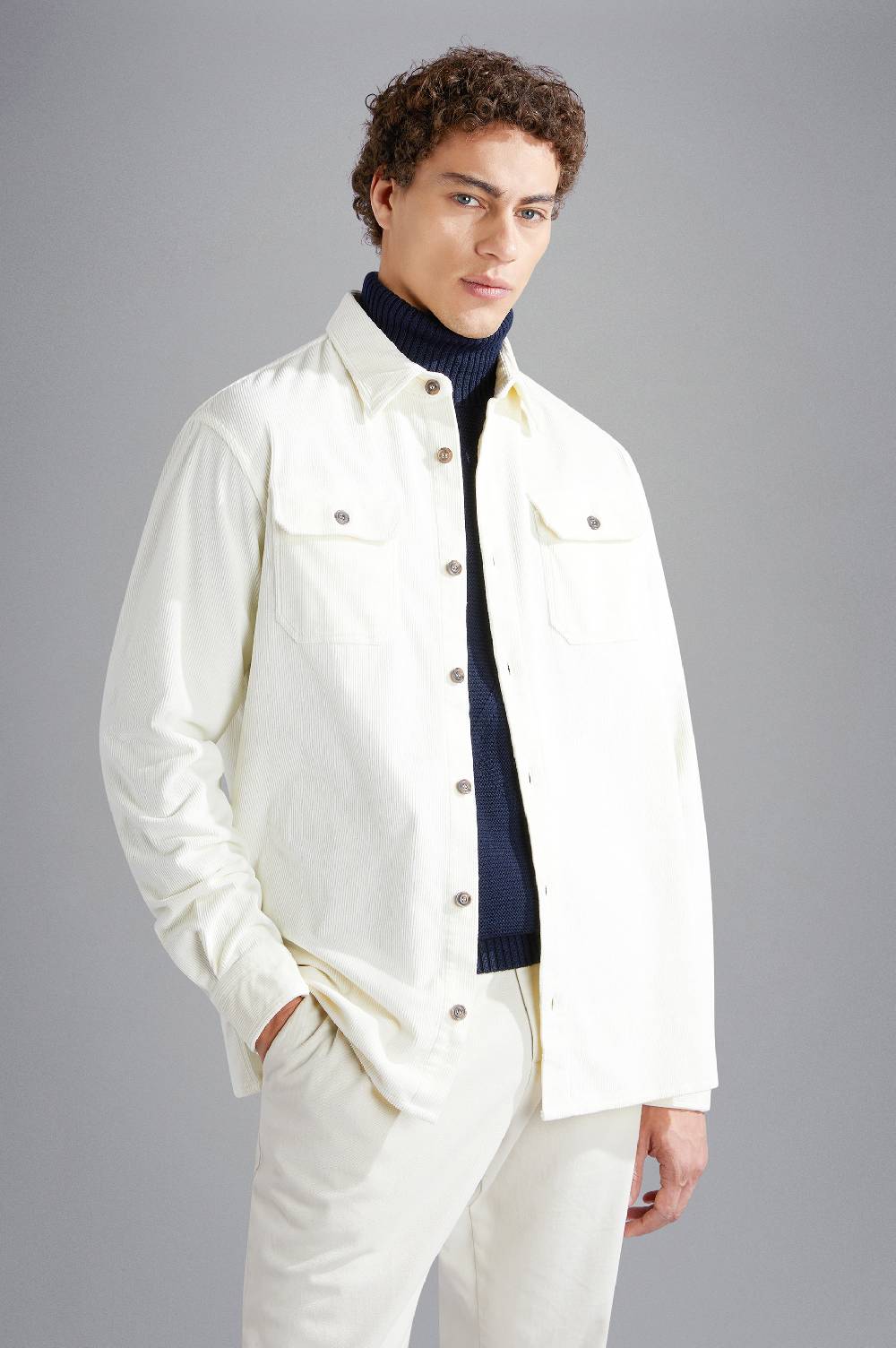 Paul & Shark Overshirt in velluto Paul & Shark
