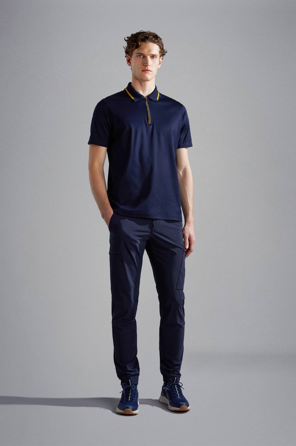 Paul & Shark Polo In Cotone Con Zip Paul & Shark