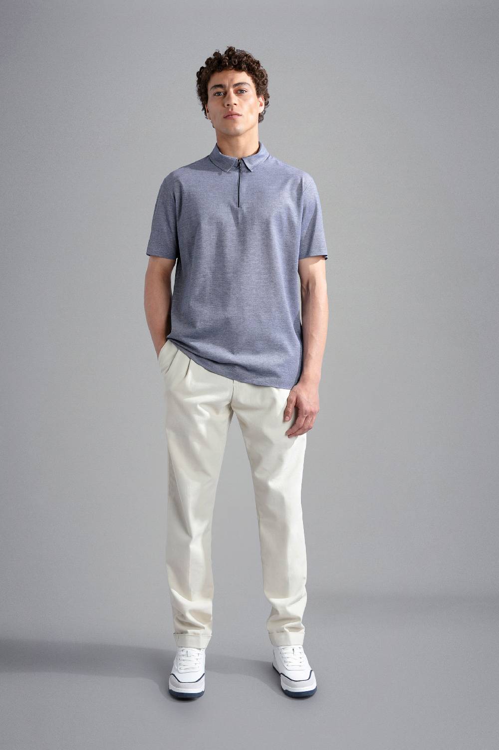 Paul & Shark Polo In Cotone Piqué Con Zip Paul & Shark