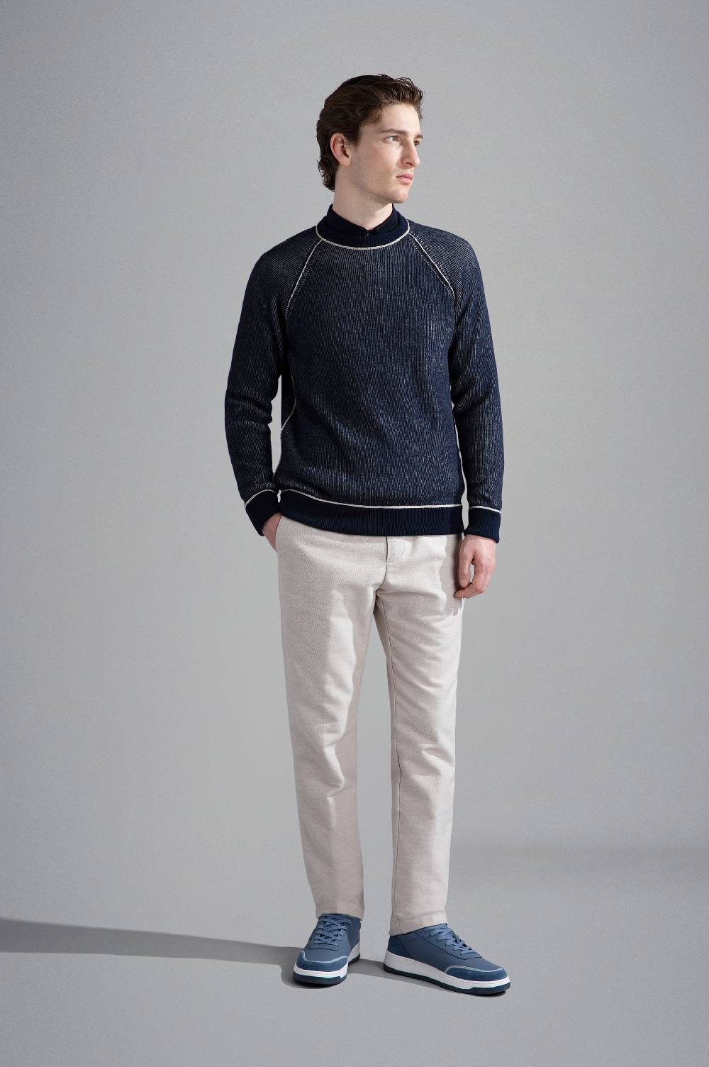 Paul & Shark Polo In Cotone Tencel Paul & Shark