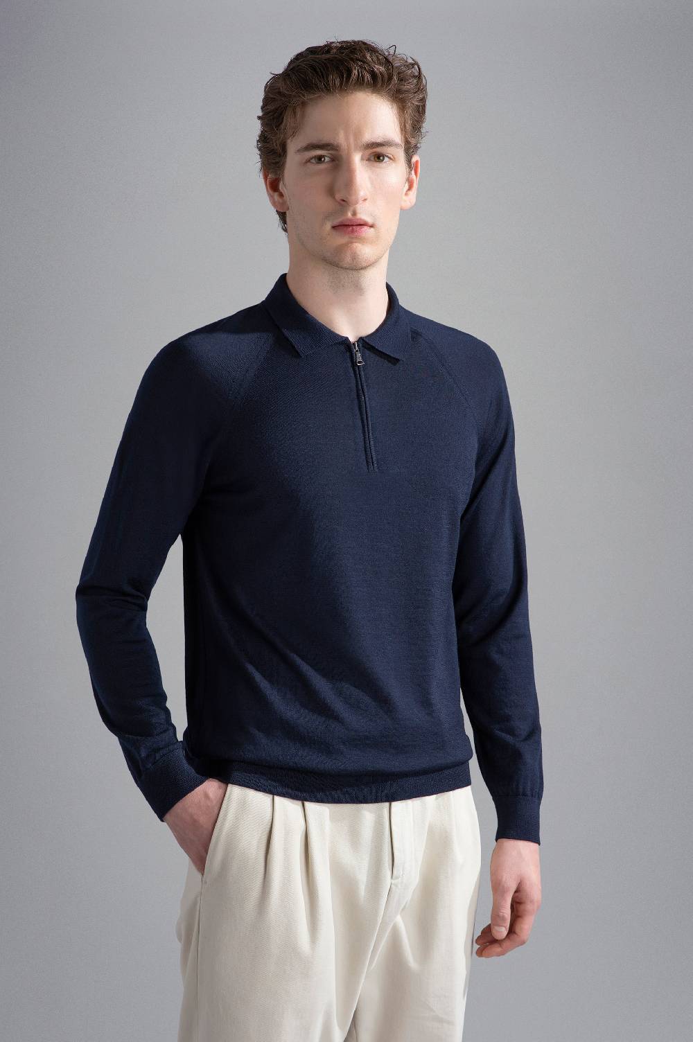 Paul & Shark Polo in lana con zip Paul & Shark