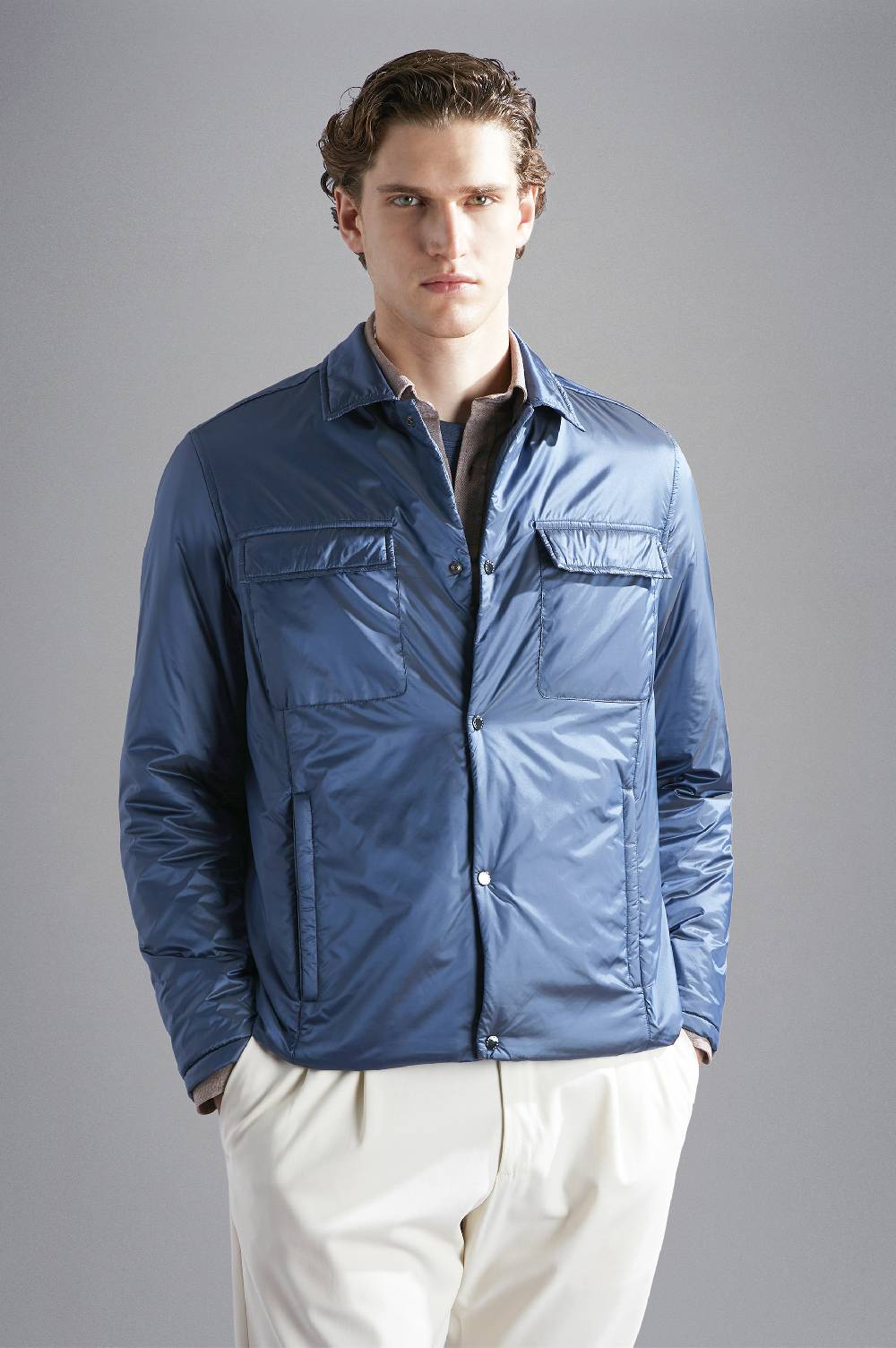 Paul & Shark Shacket in nylon cangiante Paul & Shark