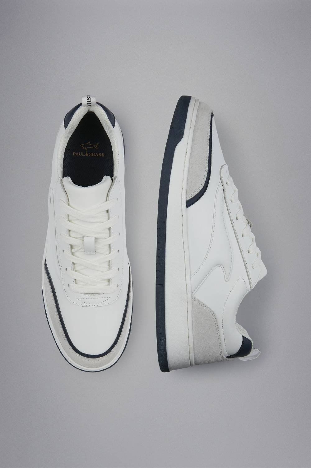 Paul & Shark Sneakers Club Fin In Pelle Paul & Shark