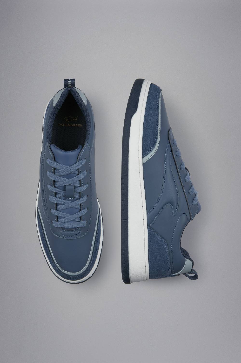 Paul & Shark Sneakers Club Fin In Pelle Paul & Shark