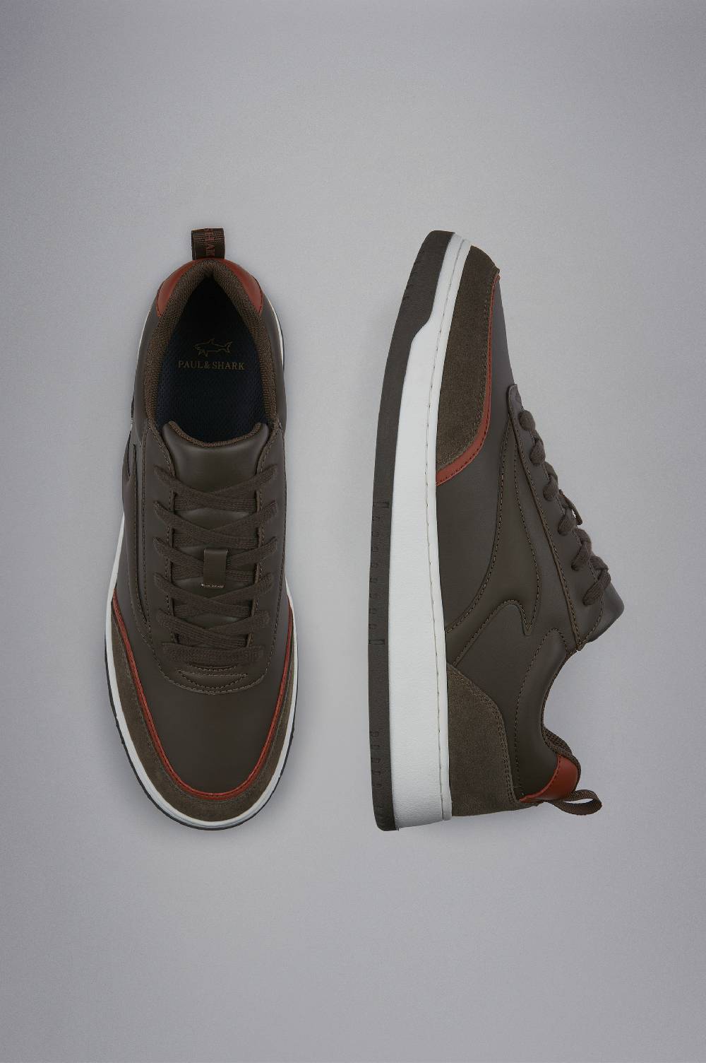 Paul & Shark Sneakers Club Fin In Pelle Paul & Shark