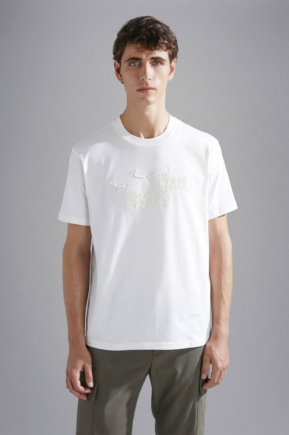 Paul & Shark T-shirt in cotone con ricamo Paul & Shark