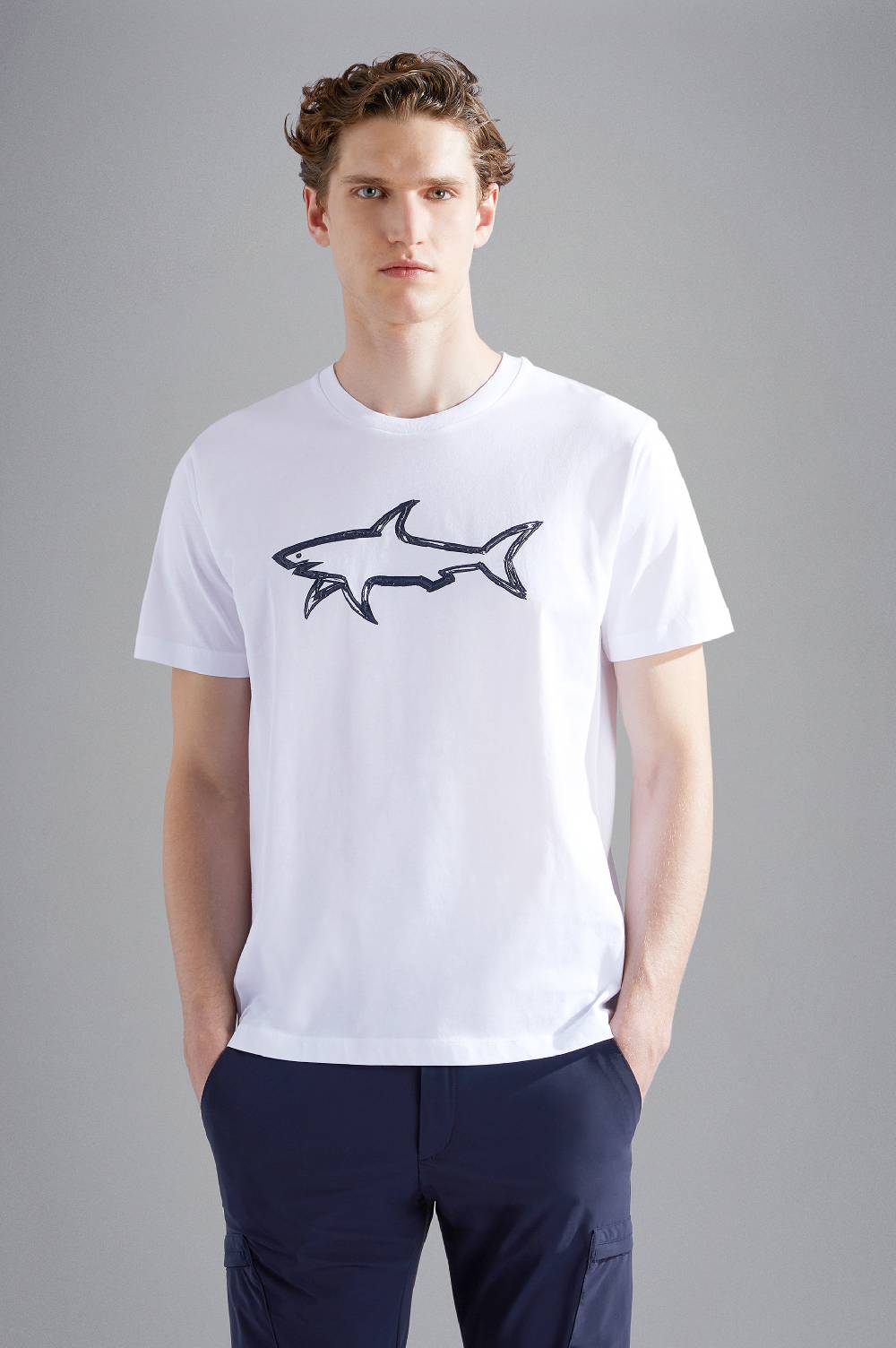 Paul & Shark T-shirt in cotone con stampa Paul & Shark