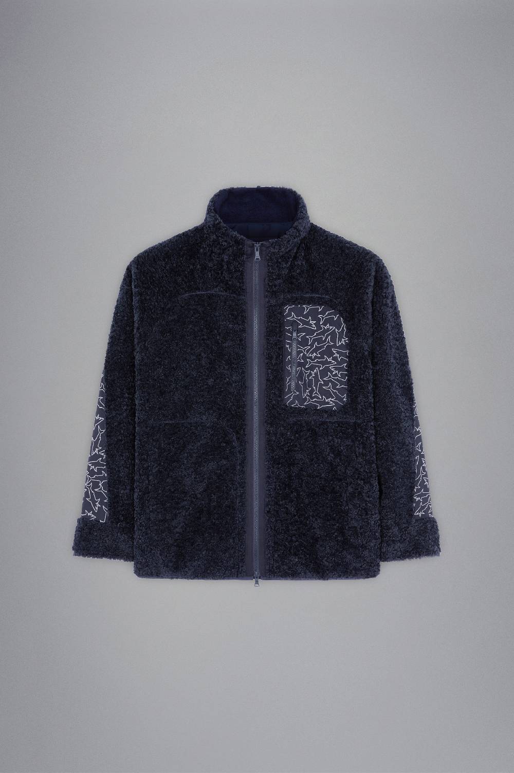 Paul & Shark Pile Con Inserto A Contrasto Shark Pattern Paul & Shark