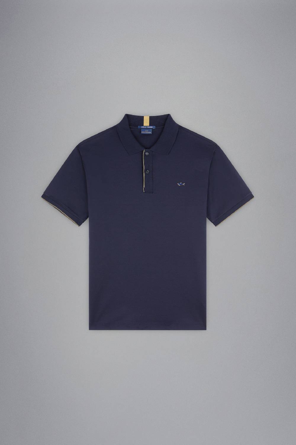 Paul & Shark Polo In Cotone Aqua Interlock Paul & Shark
