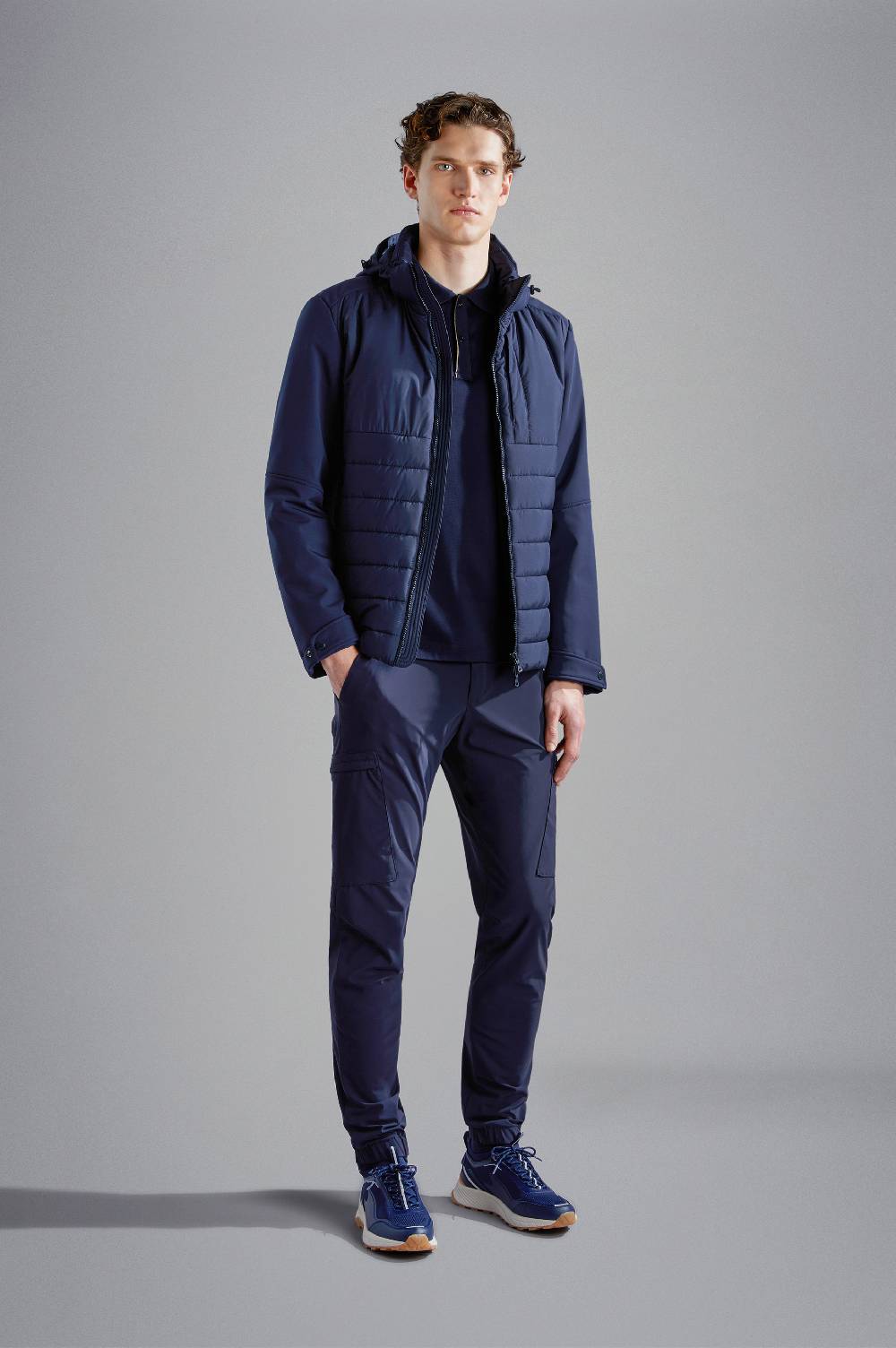 Paul & Shark Polo In Cotone Aqua Interlock Paul & Shark