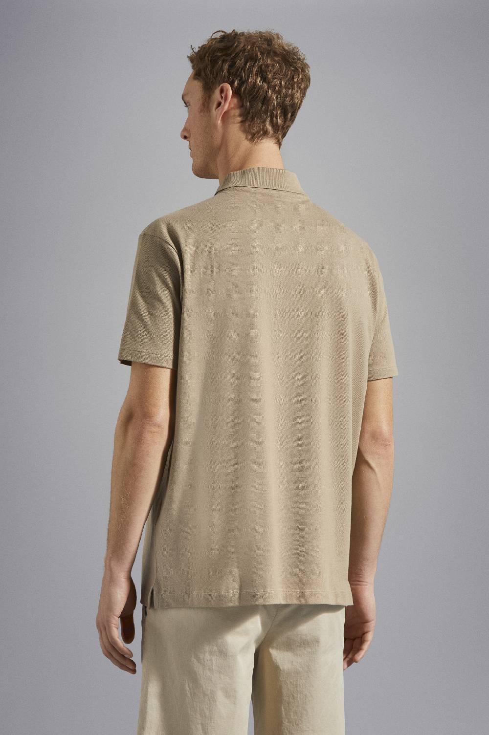 Paul & Shark Polo In Cotone Piqué Con Badge Iconico Paul & Shark