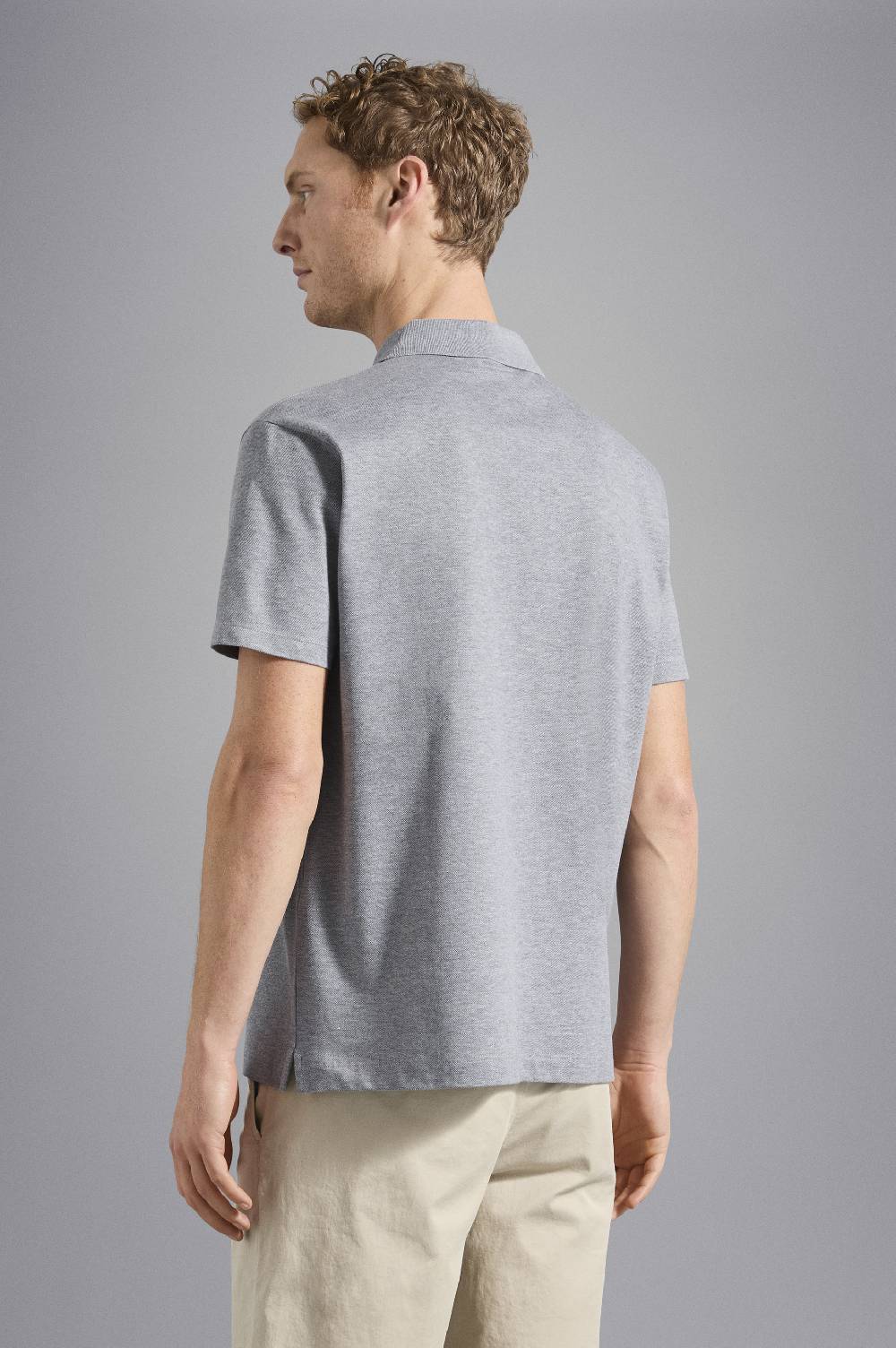 Paul & Shark Polo In Cotone Piqué Con Badge Iconico Paul & Shark