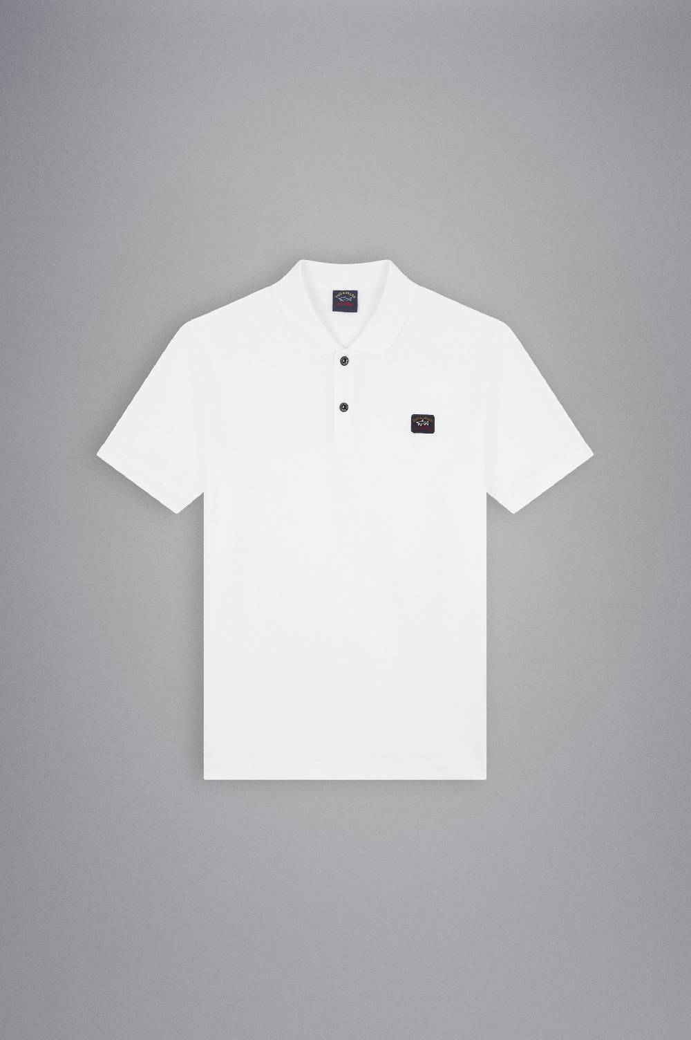 Paul & Shark Polo In Cotone Piqué Con Badge Iconico Paul & Shark