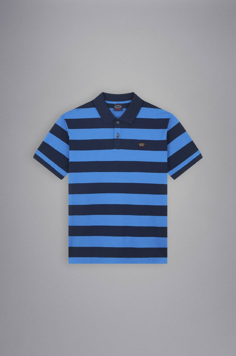 Paul & Shark Polo In Cotone Piqué Con Badge Iconico Paul & Shark