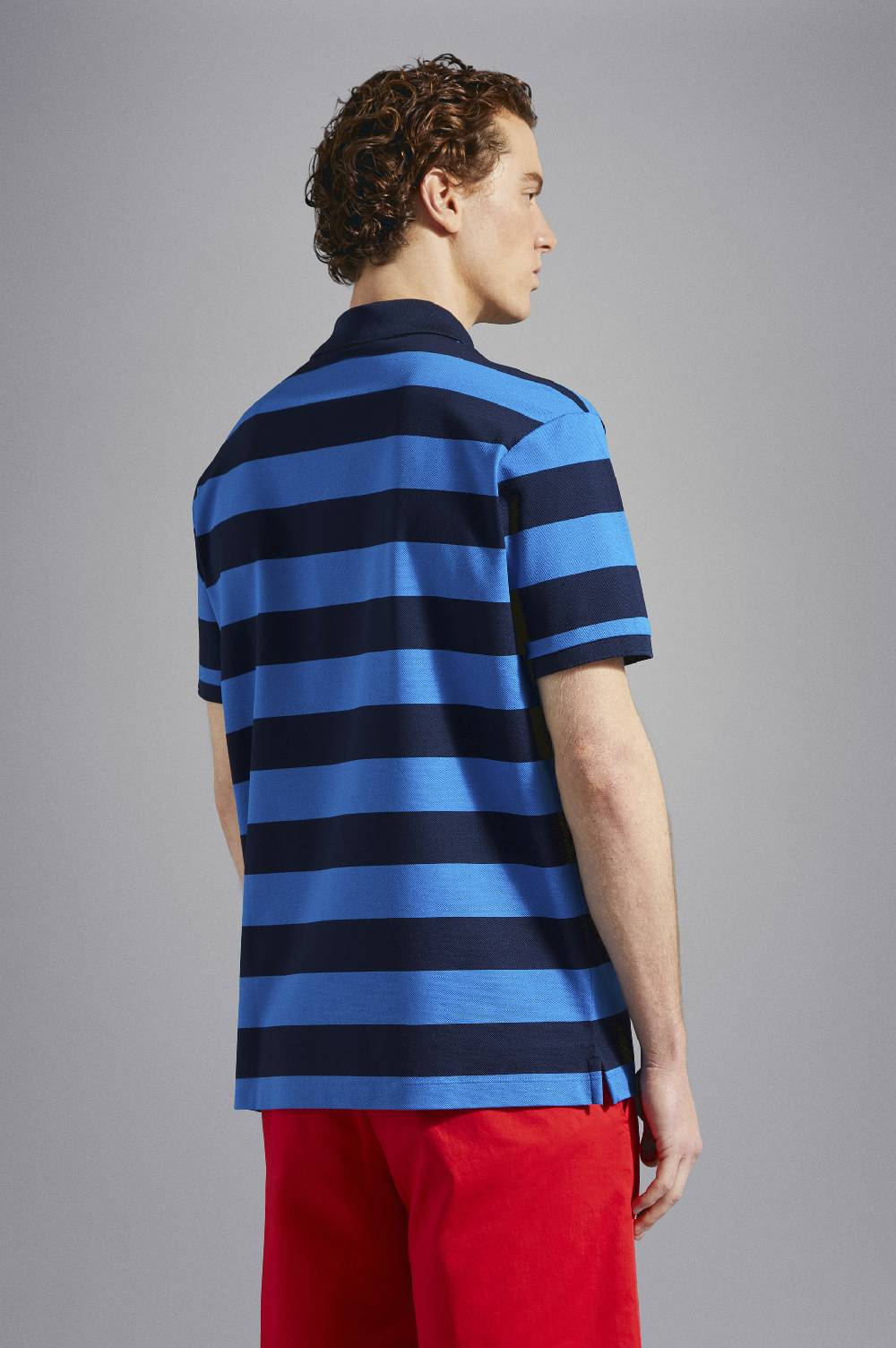 Paul & Shark Polo In Cotone Piqué Con Badge Iconico Paul & Shark