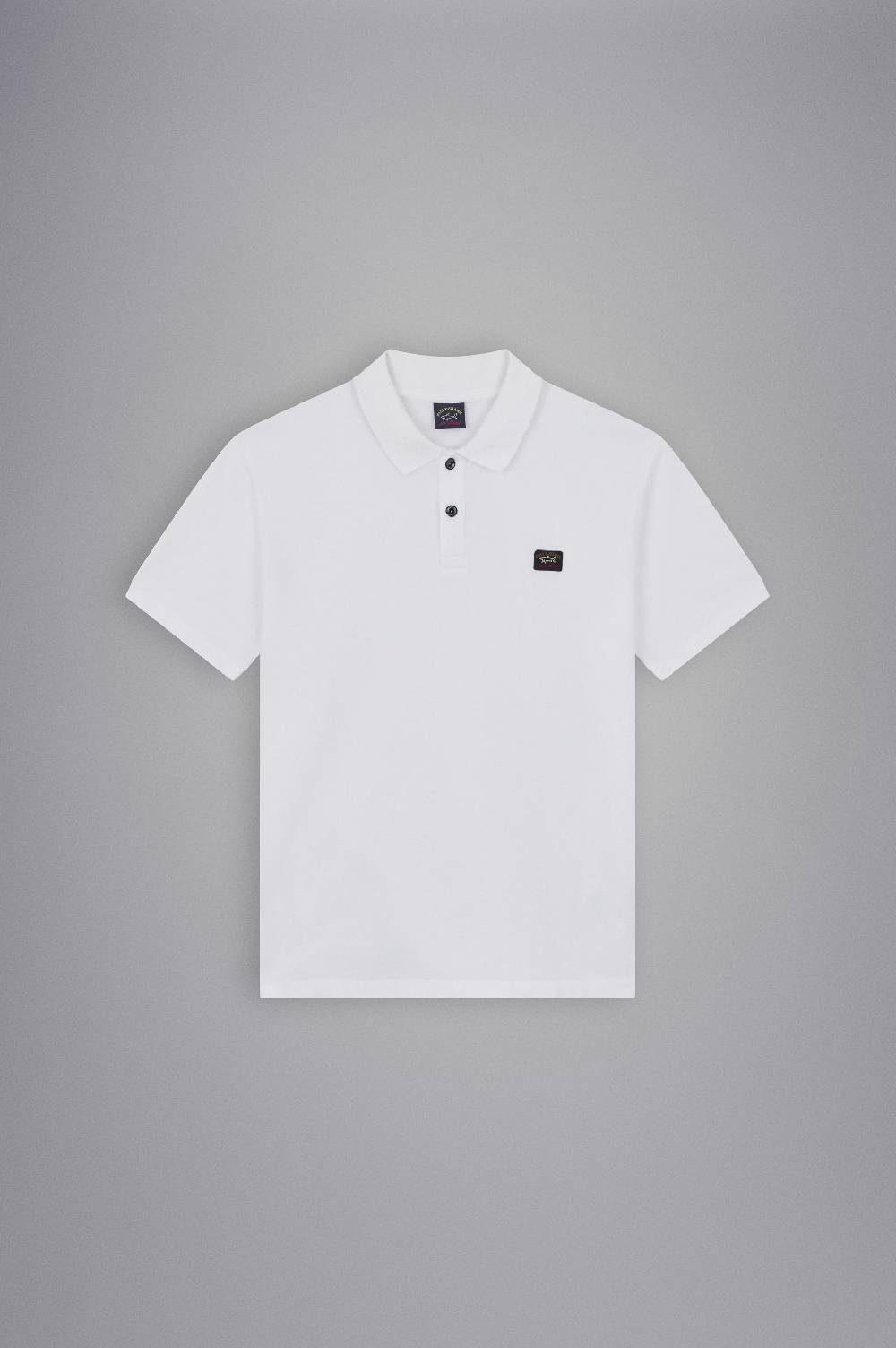 Paul & Shark Polo In Cotone Piqué Con Badge Iconico Paul & Shark