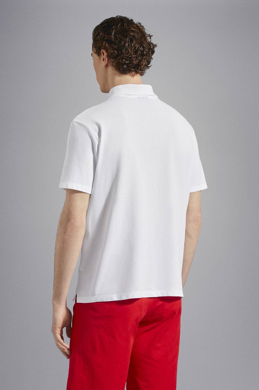 Paul & Shark Polo In Cotone Piqué Con Badge Iconico Paul & Shark