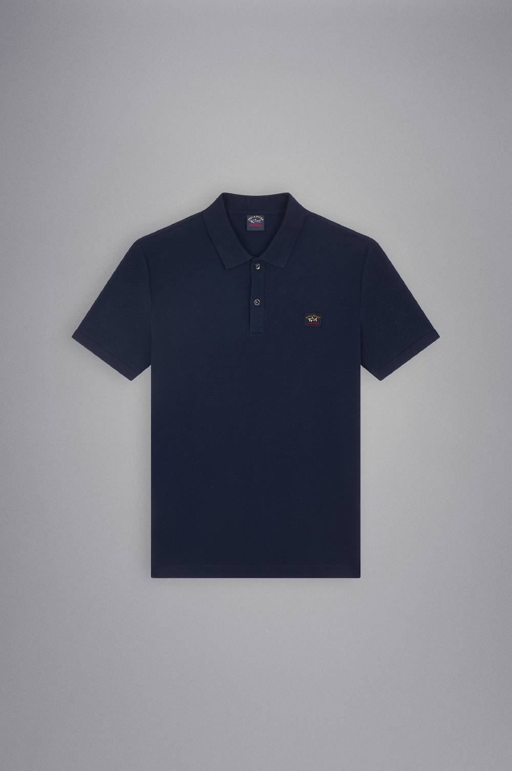 Paul & Shark Polo In Cotone Piqué Con Badge Iconico Paul & Shark