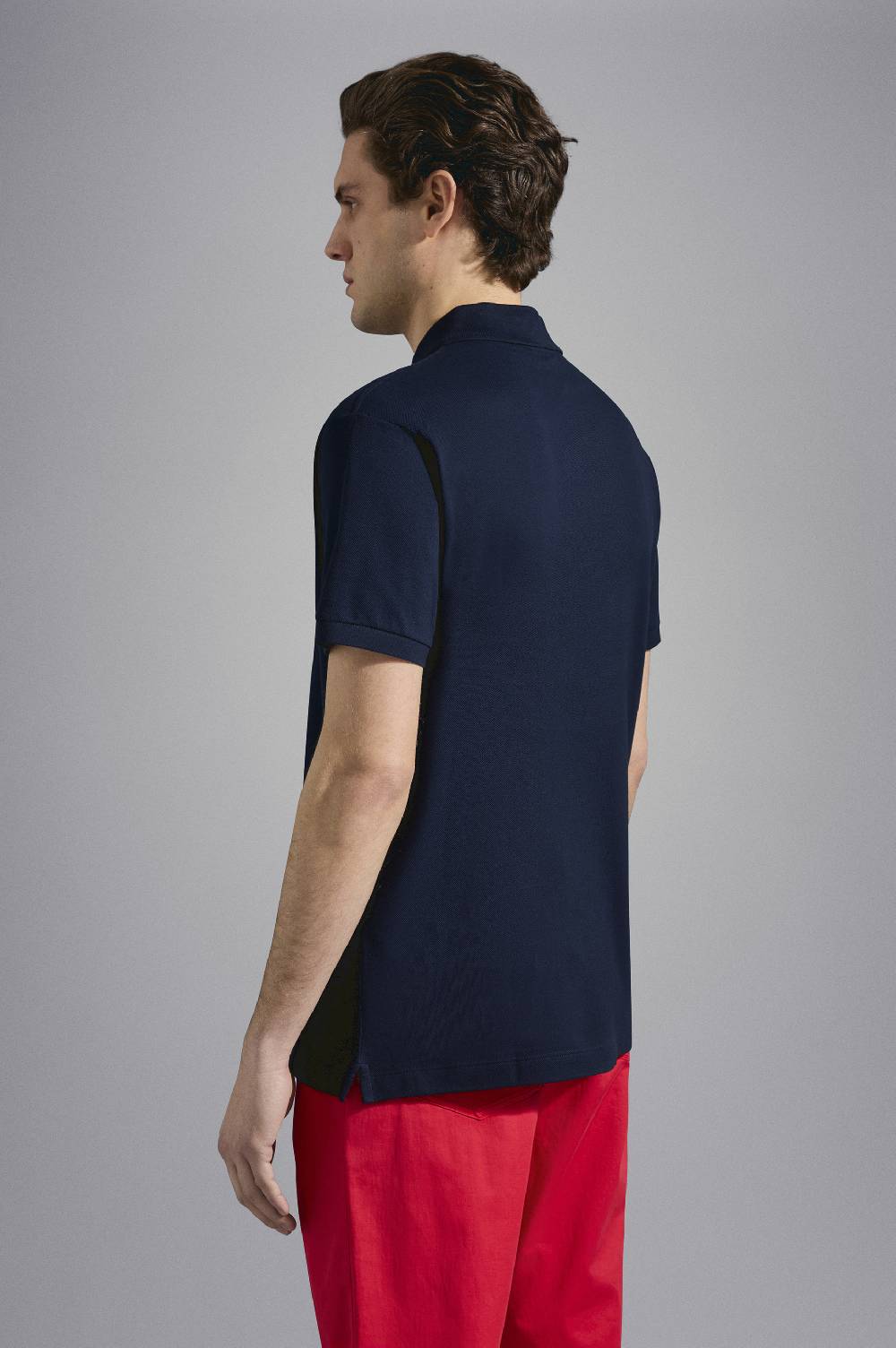 Paul & Shark Polo In Cotone Piqué Con Badge Iconico Paul & Shark