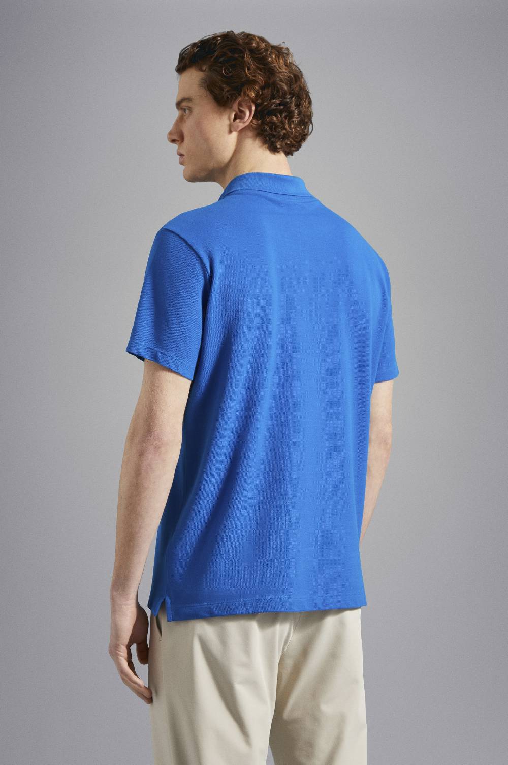 Paul & Shark Polo In Cotone Piqué Con Badge Iconico Paul & Shark