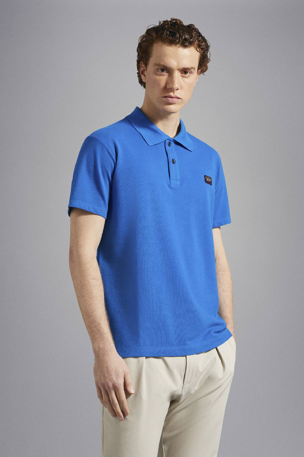 Paul & Shark Polo in cotone piqué con badge iconico Paul & Shark