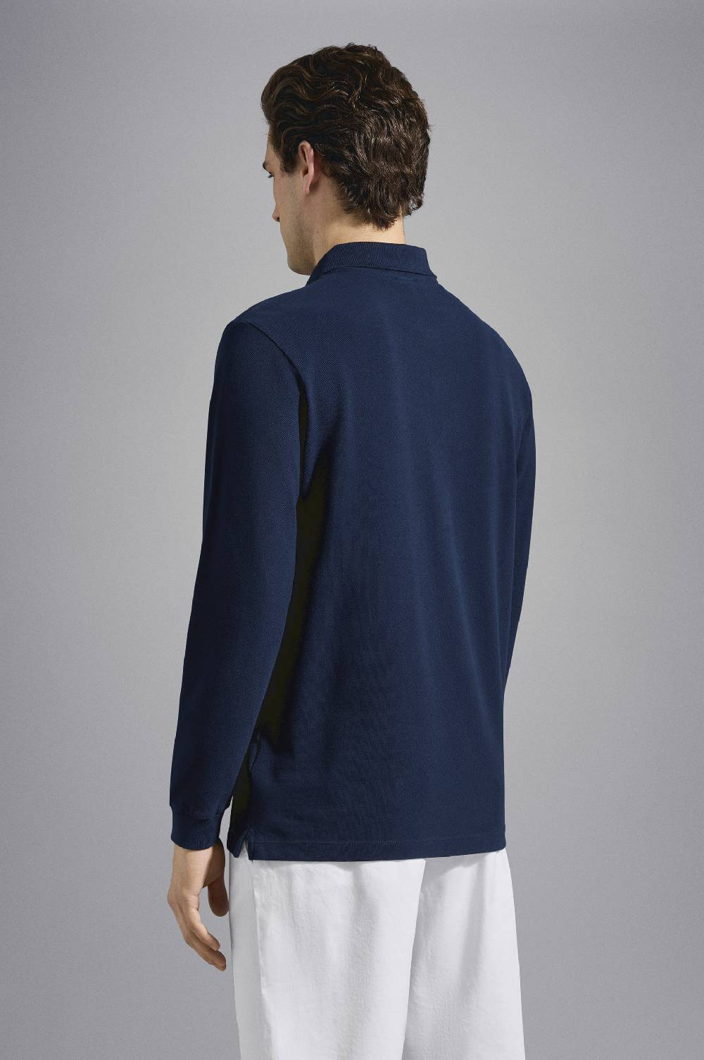 Paul & Shark Polo In Cotone Piqué Con Badge Iconico Paul & Shark