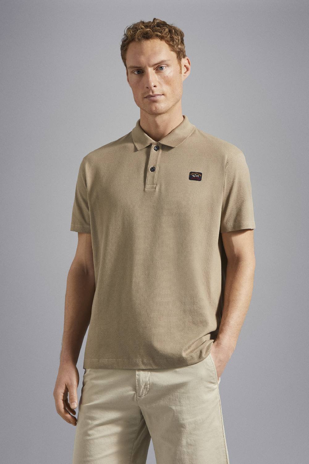 Paul & Shark Polo in cotone piqué con badge iconico Paul & Shark