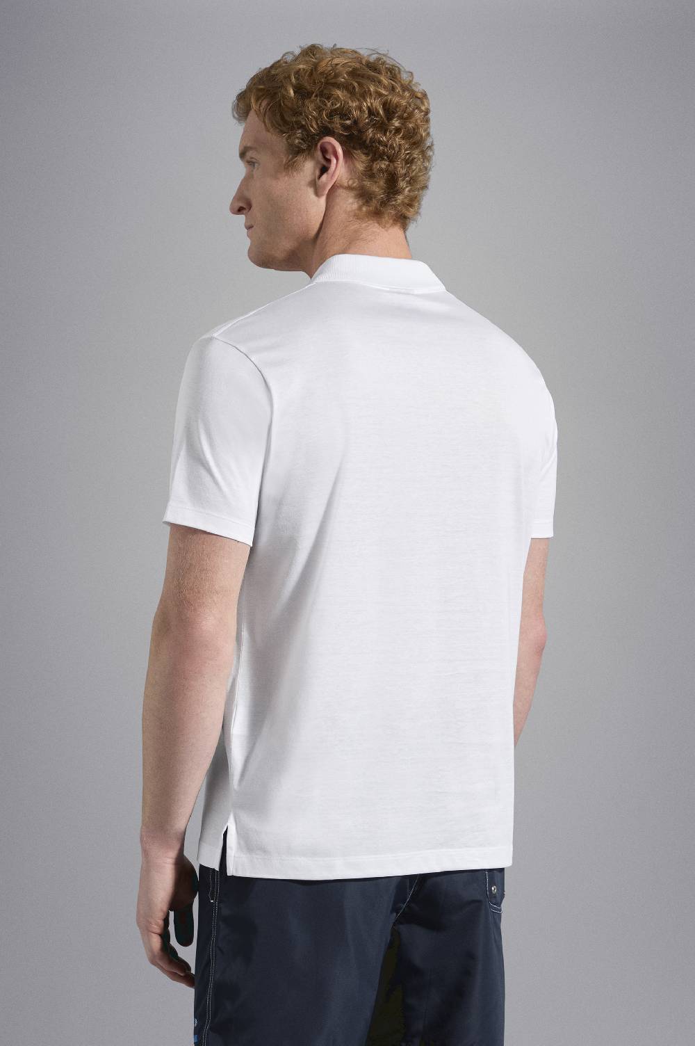 Paul & Shark Polo In Jersey Di Cotone Con Logo Ricamato Paul & Shark