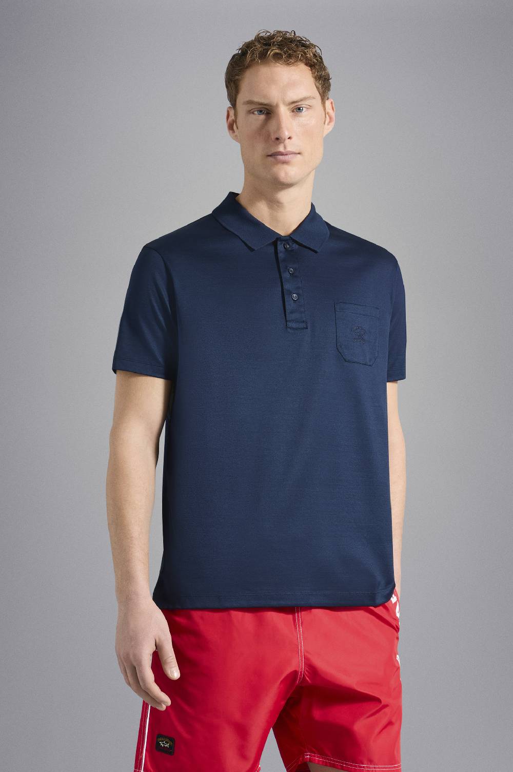 Paul & Shark Polo in jersey di cotone con Logo ricamato Paul & Shark