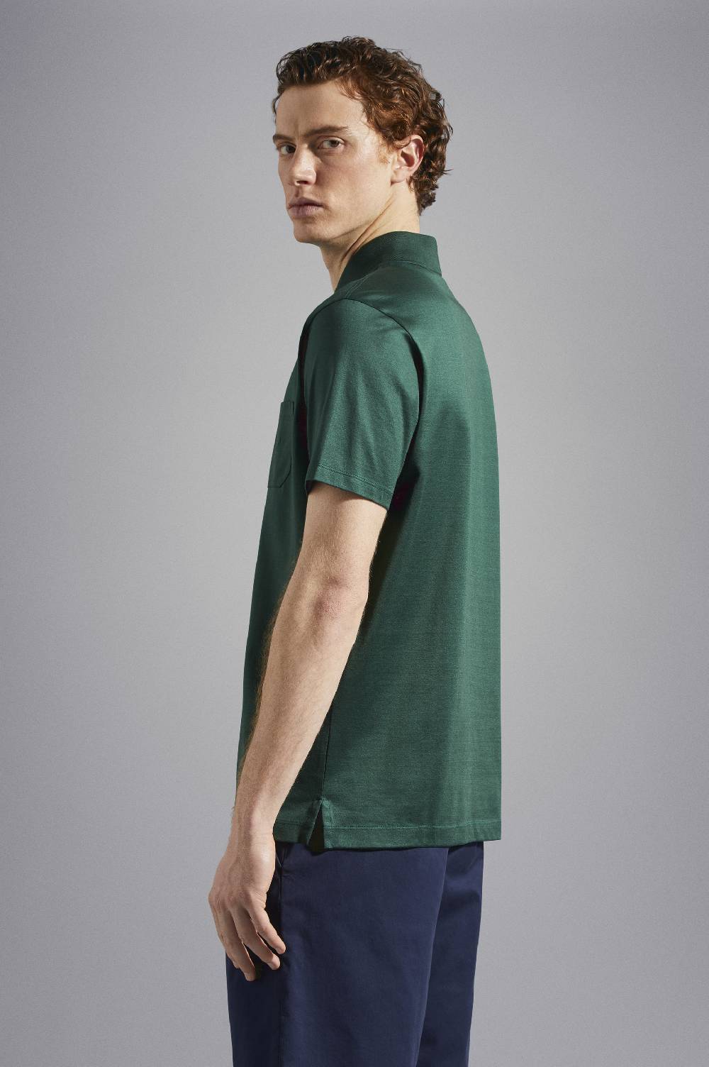 Paul & Shark Polo In Jersey Di Cotone Con Logo Ricamato Paul & Shark