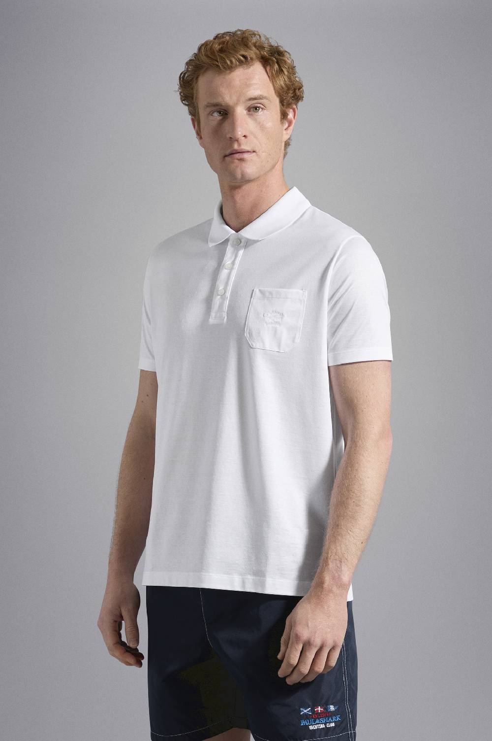 Paul & Shark Polo in jersey di cotone con Logo ricamato Paul & Shark