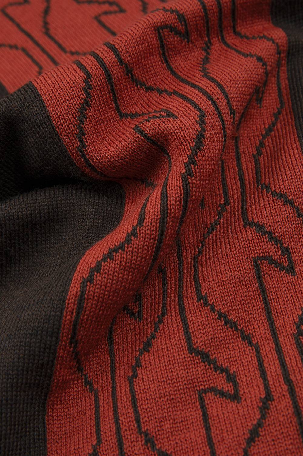 Paul & Shark Sciarpa In Lana Jacquard Monogram Paul & Shark