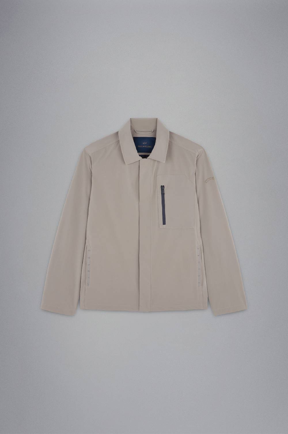 Paul & Shark Shacket In Typhoon Re-4X4 Stretch Paul & Shark