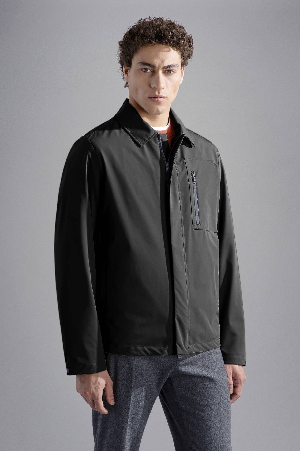 Paul & Shark Shacket in Typhoon Re-4X4 Stretch Paul & Shark