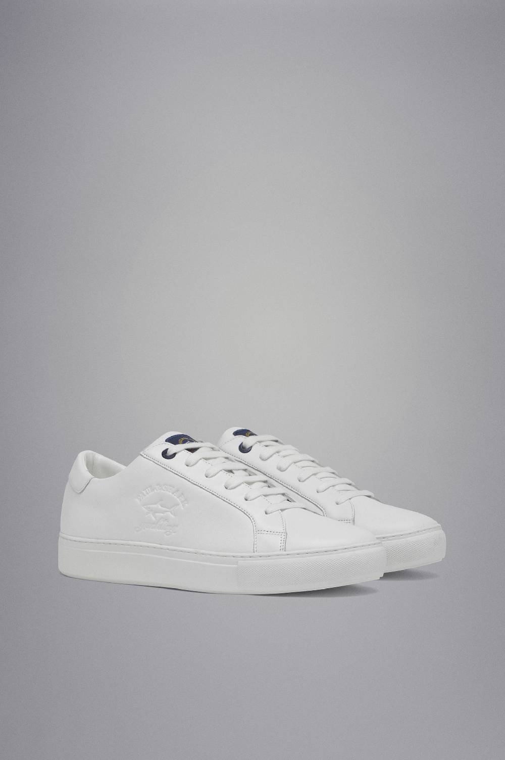 Paul & Shark Sneakers In Pelle Con Logo Stampato Paul & Shark