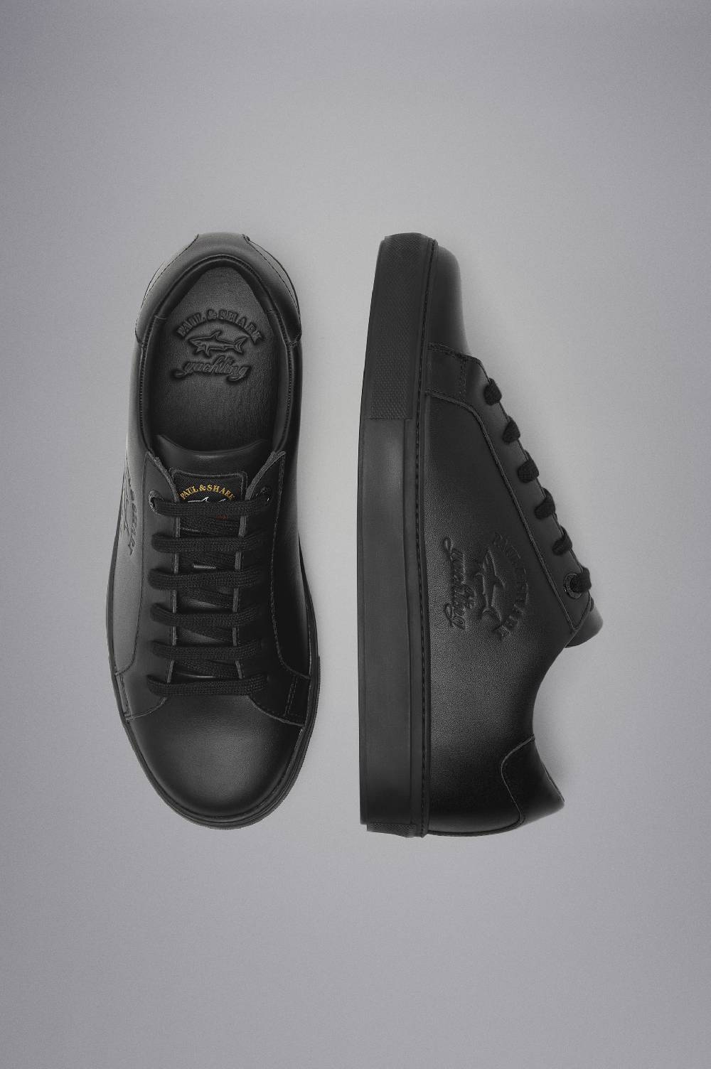 Paul & Shark Sneakers In Pelle Con Logo Stampato Paul & Shark