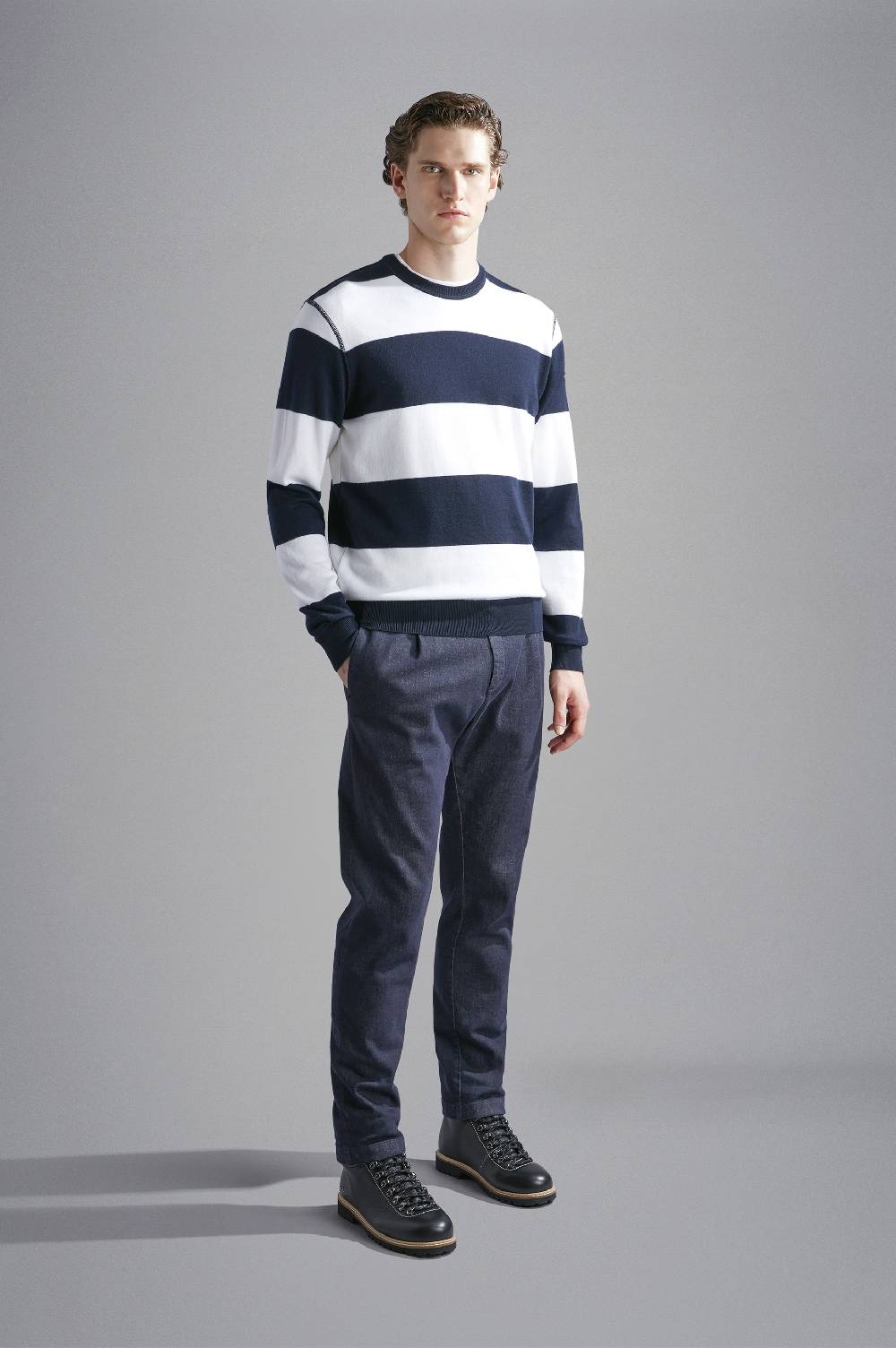 Paul & Shark T-shirt In Cotone Aqua Interlock Paul & Shark